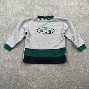 Healthtex Youth Dog Paw Sweatshirt Size 5 Gray green